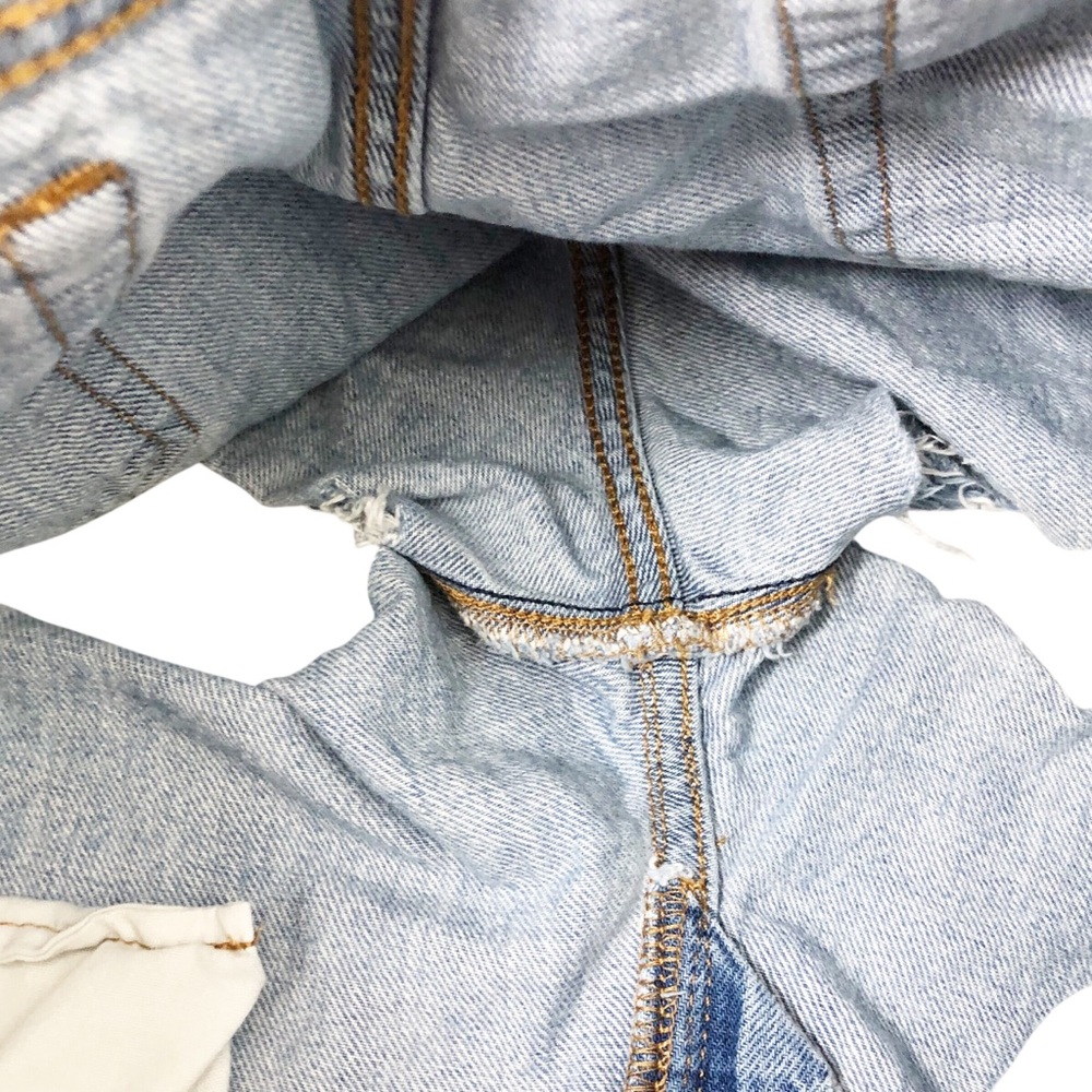 Levi's 501 Button Fly Distressed Jean Shorts - Picture 4 of 6